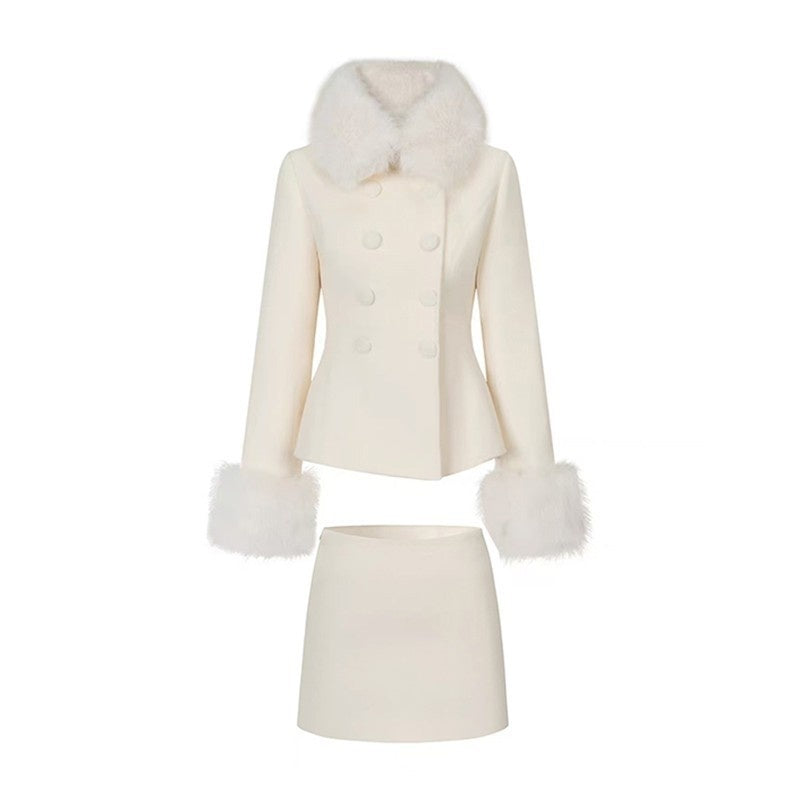 Chic Tweed Two-Piece Set For Socialites Sweet Defined-Waistline Design In The Style For Rich-Daughter Style Looks - Sculptify™