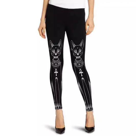 Long-Eared Cat Music Leggings - Sculptify™
