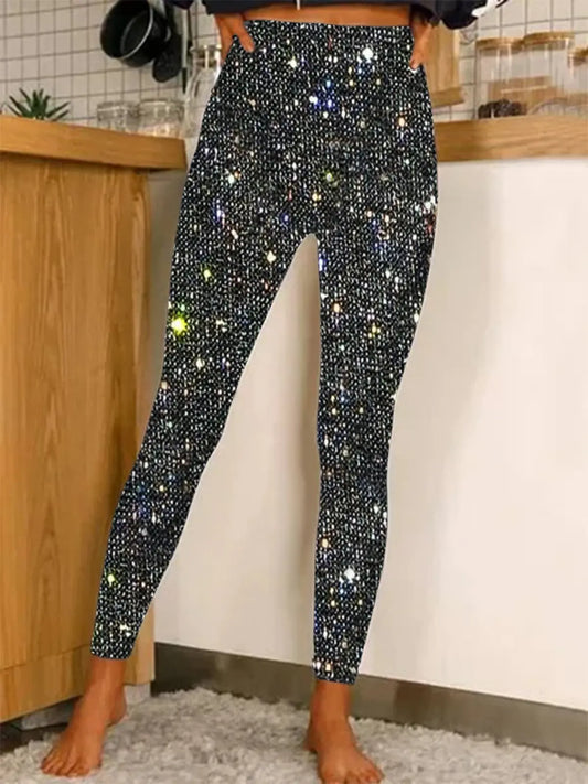Sequin Street Style Leggings - Sculptify™