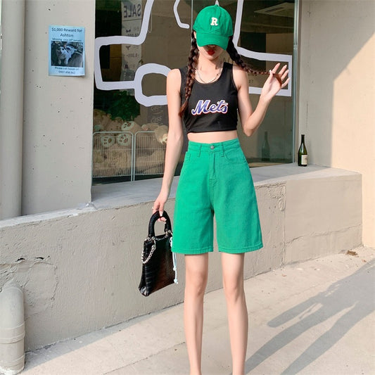 Stylish Korean Style High-Waist Shorts - Sculptify™
