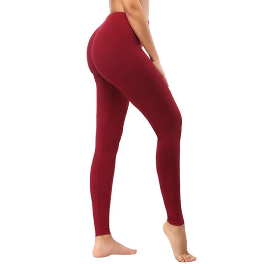 UrbanCool Cropped Burgundy Leggings - Sculptify™