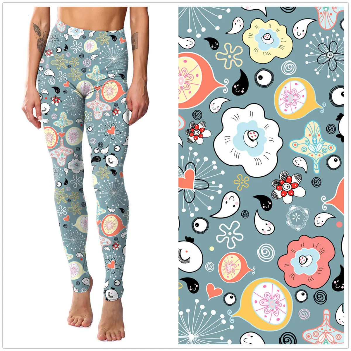 Purrfect You Printed Leggings - Sculptify™