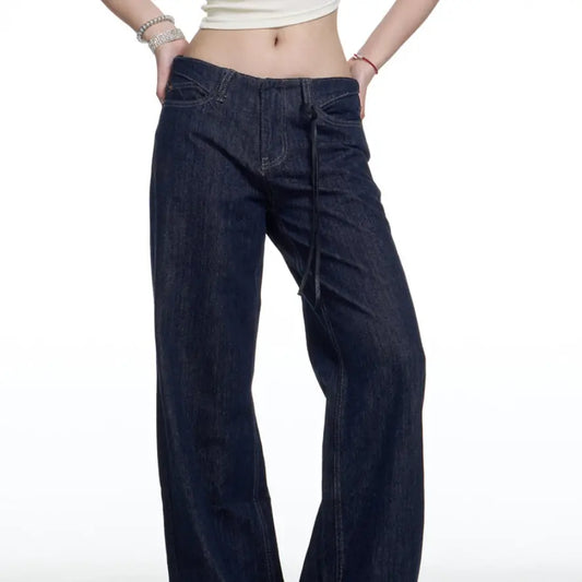 WornWash Retro Straight Jeans - Sculptify™
