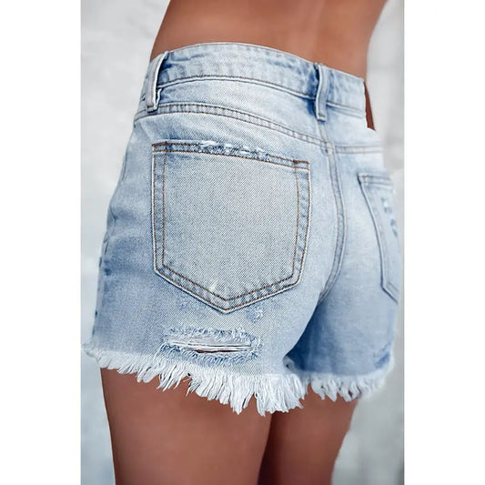 Unique Personalized Ripped Denim Shorts - Sculptify™