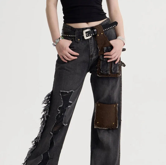 Americana Stitch & Tassel Jeans - Sculptify™