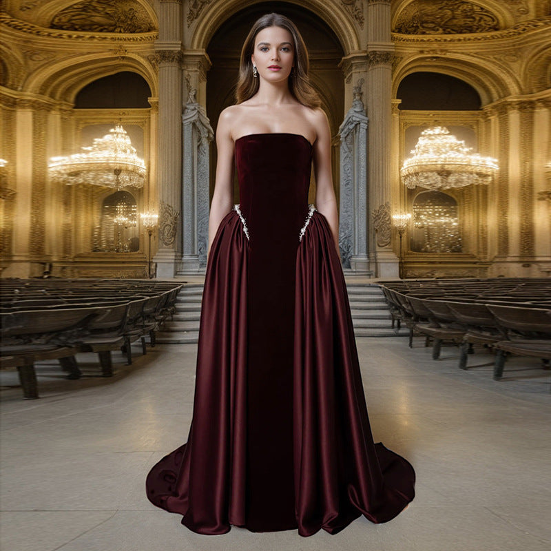 Design A Strapless Maxi Dress For Women - Sculptify™
