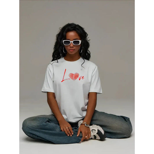 Simple Cotton Short-sleeve T-shirt Top Short sleeve t-shirts Sculptify™