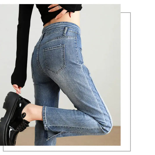 Fashion Line Slim Tapered Jeans - Sculptify™