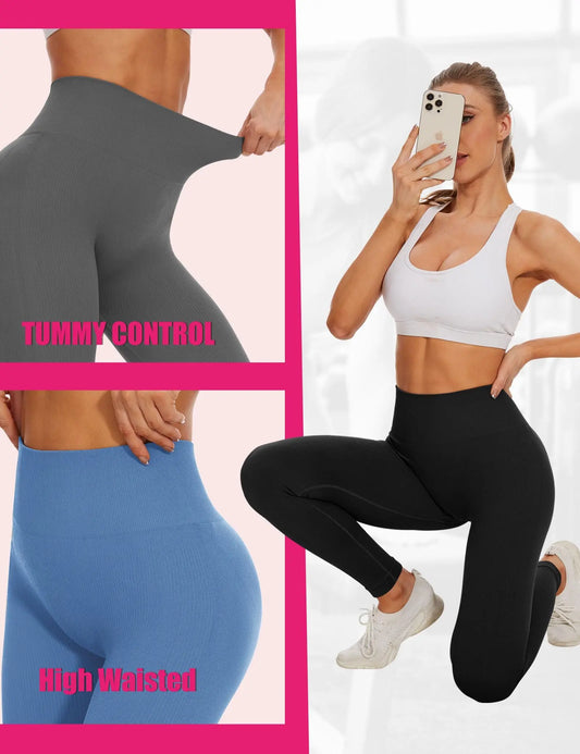 Seamless High-Rise Cropped Leggings - Sculptify™