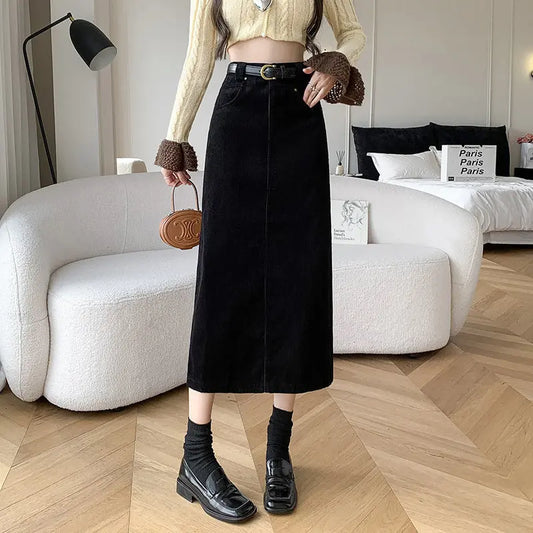 Vintage Style A-Line Sheath Skirt - Sculptify™