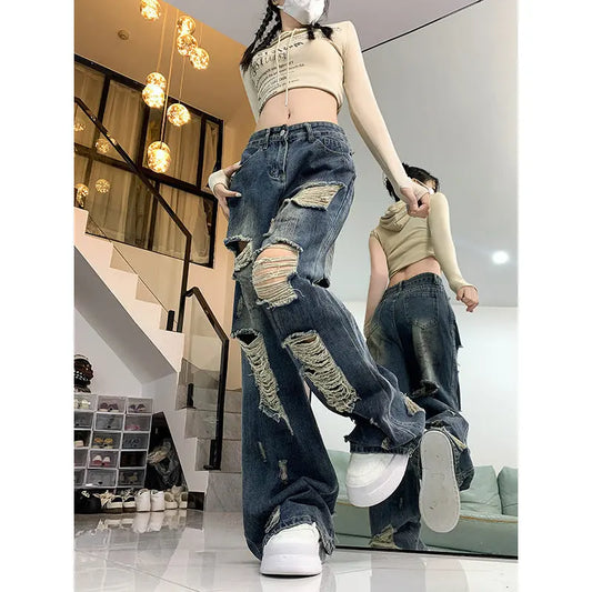 Effortless Edge Loose Fit Jeans - Sculptify™