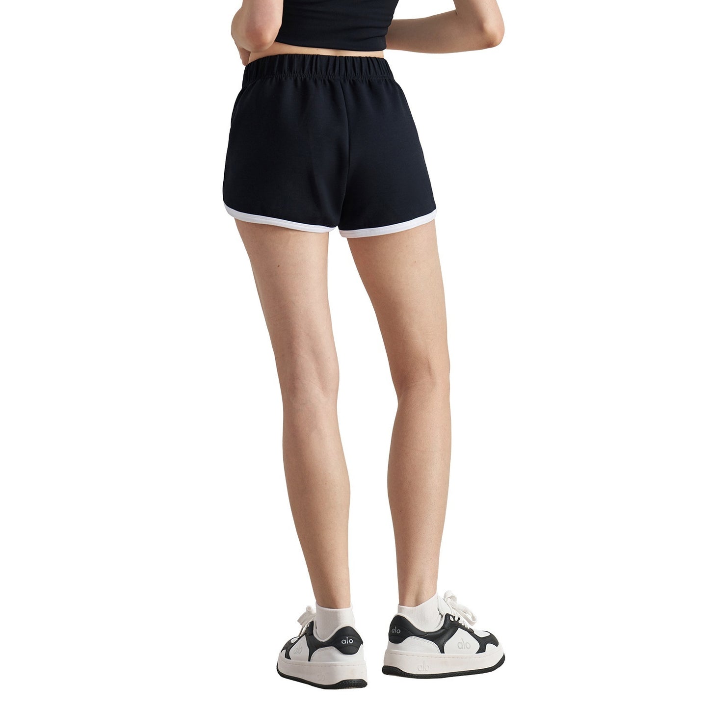 Slim Fit Thin High-Waist Shorts