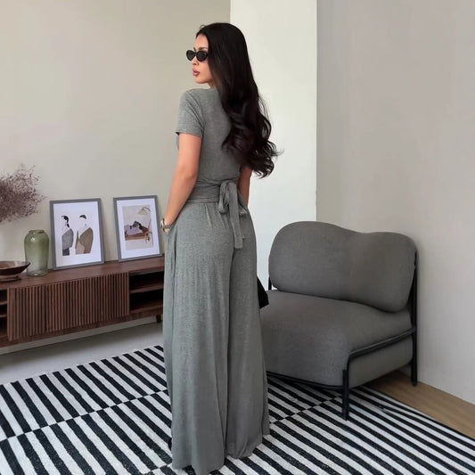 Womens Cozy And Minimalist Casual Two-Piece Set Sets Sculptify™