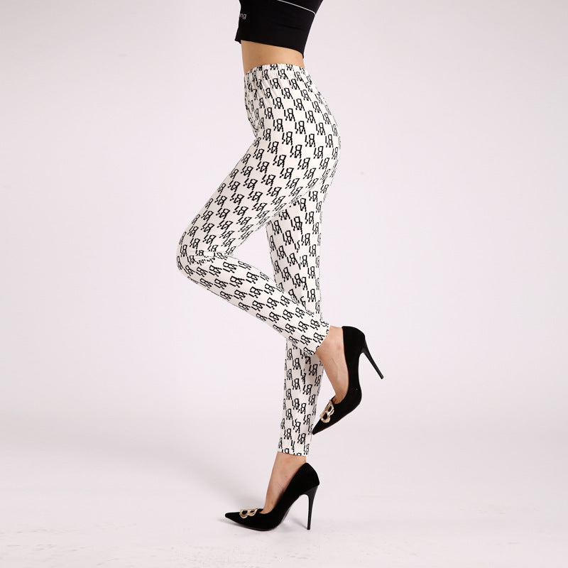 Autumn Bloom High-Waist Leggings