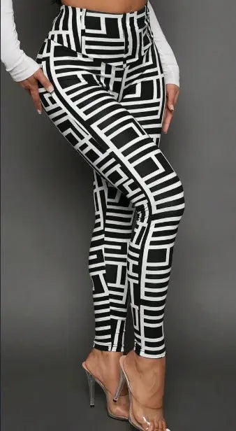 BoldKnit Geo Style Leggings - Sculptify™