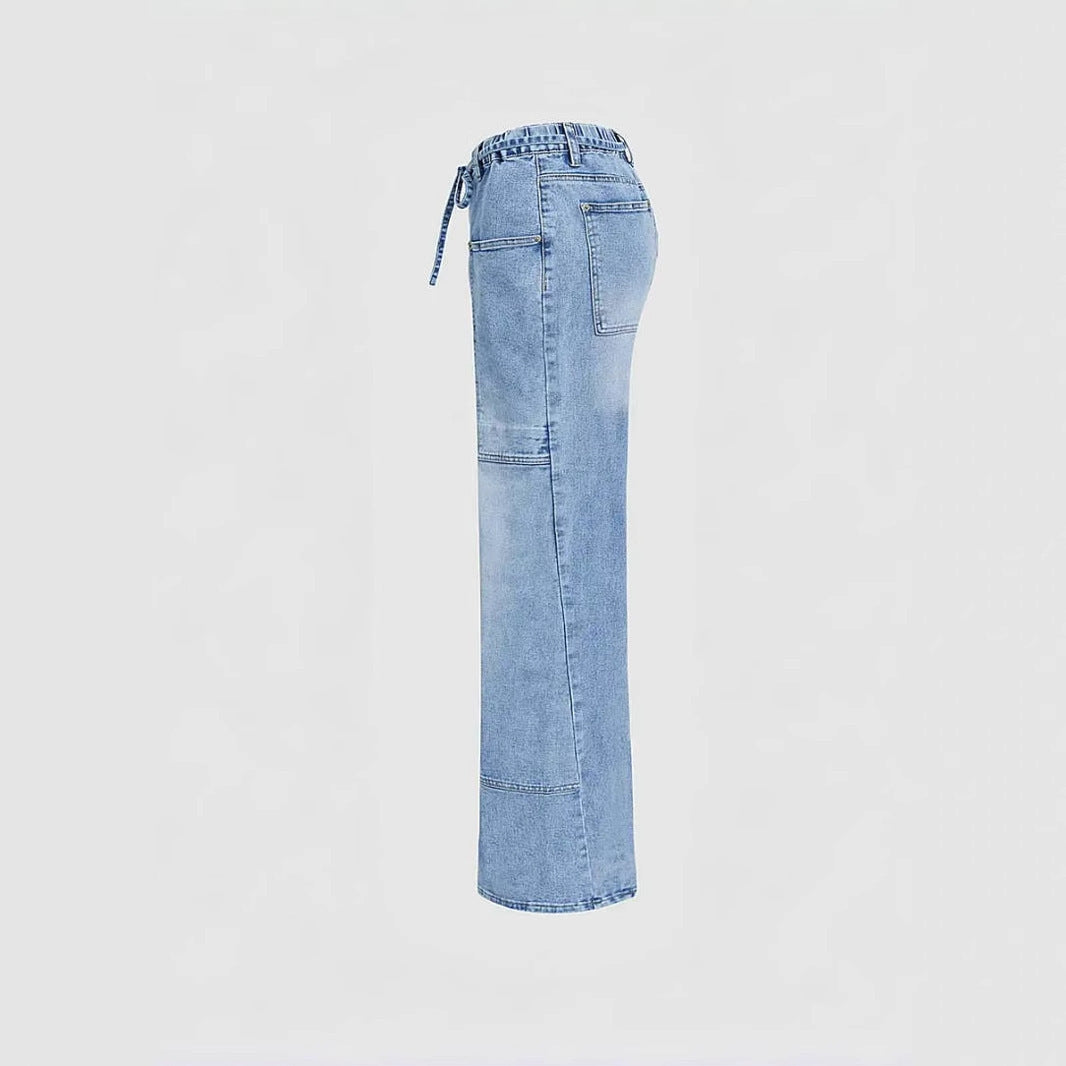 Vintage Blue Wide Pocket Jeans