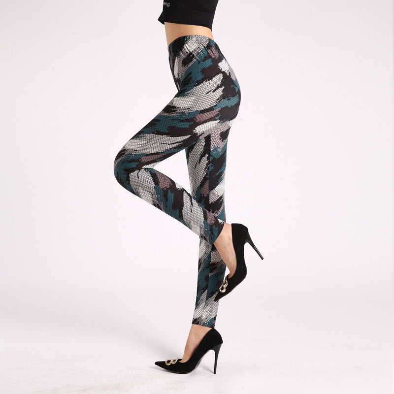Autumn Bloom High-Waist Leggings