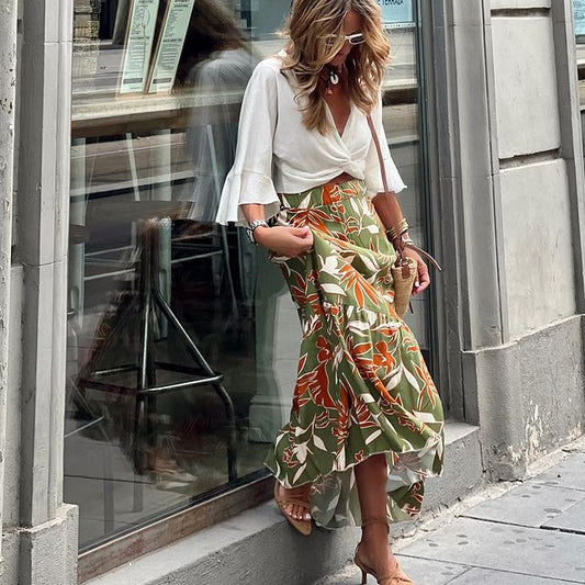 Women’s Holiday Casual Print Skirt
