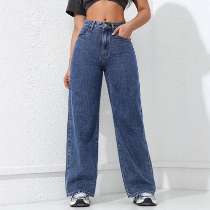 LaidBack Straight Wide Jeans