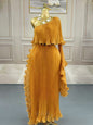 Fashionable One-shoulder Elegant Evening Dress - Sculptify™
