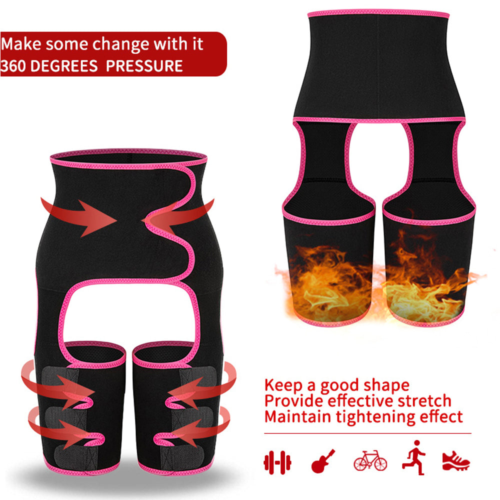 Sweat High Waist Thigh Trimmer Butt Lifter Shapewear Belt 3 In 1 Adjustable Belt  Shapewear Sculptify™