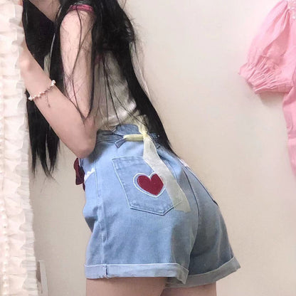 Elegant High Waist Lace Shorts