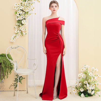 Female Temperament Ladies Banquet Long Fish Tail Dress - Sculptify™