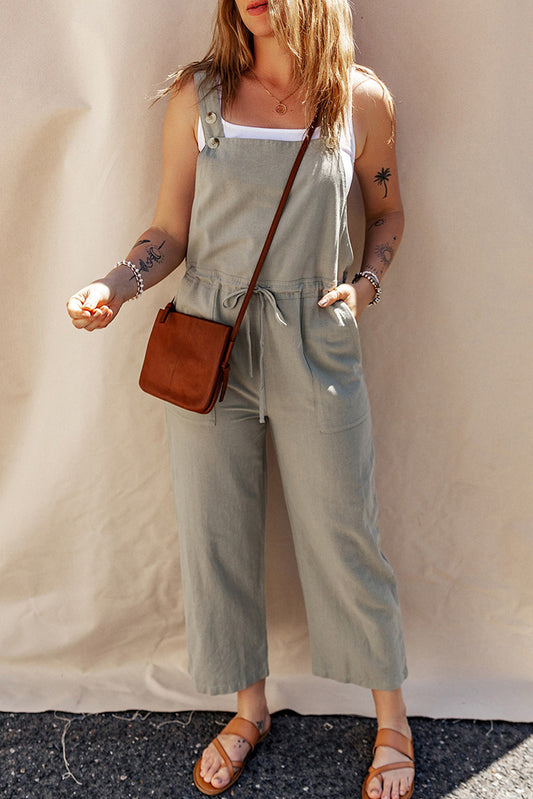 Solid Color Camisole Jumpsuit Loose Sleeveless - Sculptify™