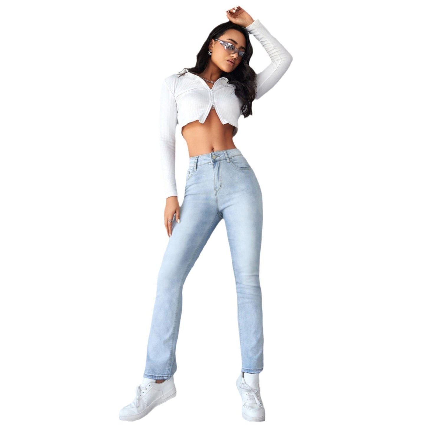Classic Slim Straight Blue Jeans