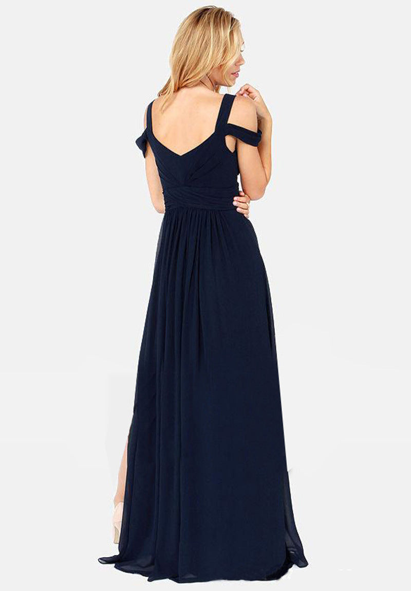 Long Floor Length Elegant Greek Style Pleated Dress - Sculptify™