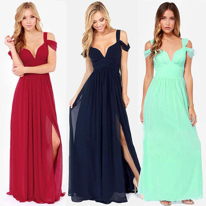 Long Floor Length Elegant Greek Style Pleated Dress - Sculptify™