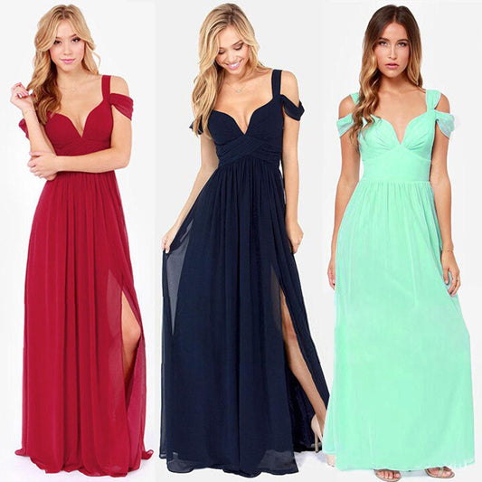 Long Floor Length Elegant Greek Style Pleated Dress - Sculptify™