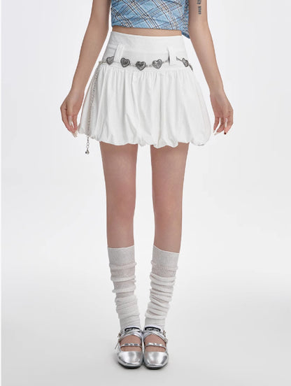 Romantic Fluffy Flower A-Line Skirt