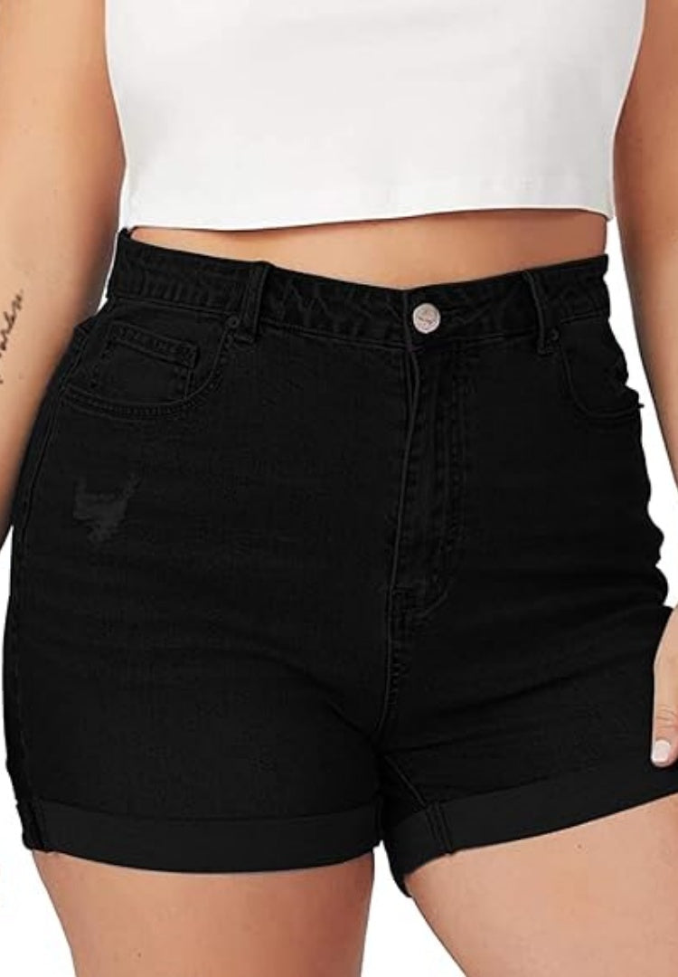 Slim Fit Retro Elastic Shorts