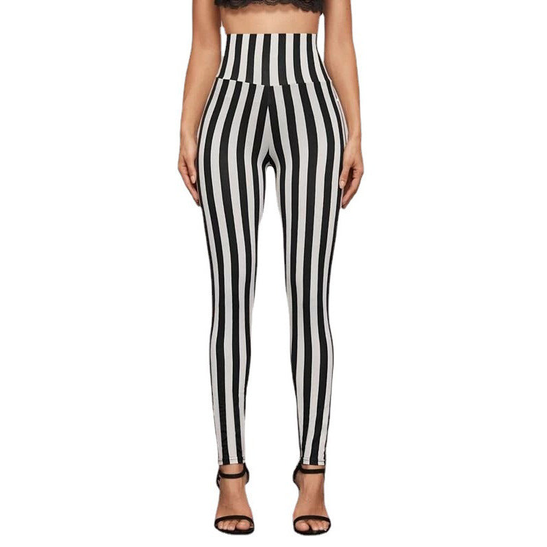 Cropped Contour Stripe Leggings
