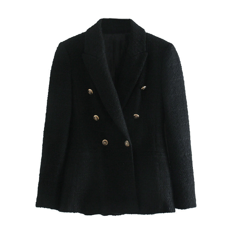 Women'S Autumn Texture Slim Fit Blazer - Sculptify™
