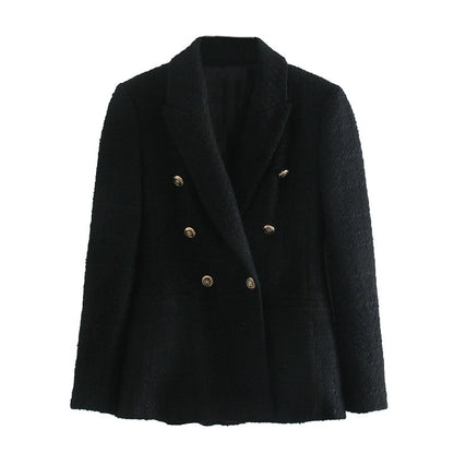 Women'S Autumn Texture Slim Fit Blazer - Sculptify™