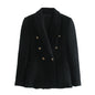 Women'S Autumn Texture Slim Fit Blazer - Sculptify™