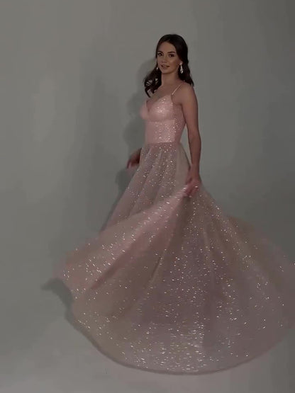 Sequined Backless Evening Dress - Sculptify™