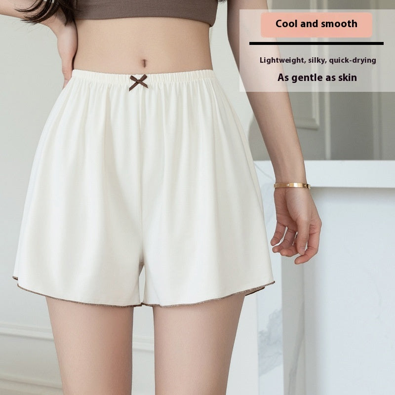Soft Ice Silk Plus-Size Safety Shorts