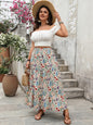 Vintage-Inspired Floral A-Line Skirt