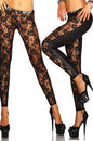 LaceFlex Leather Leggings