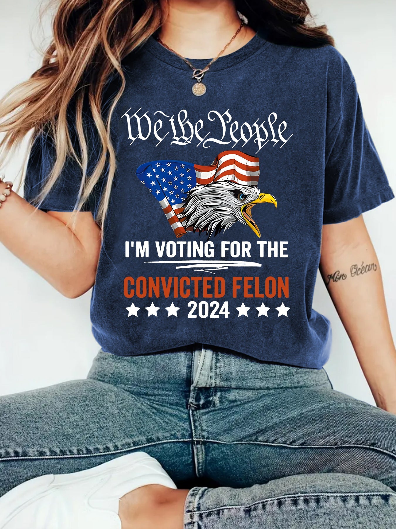 Printed Crew-neck Loose-fit Short-sleeve Plus-size T-shirt  Short sleeve t-shirts Sculptify™