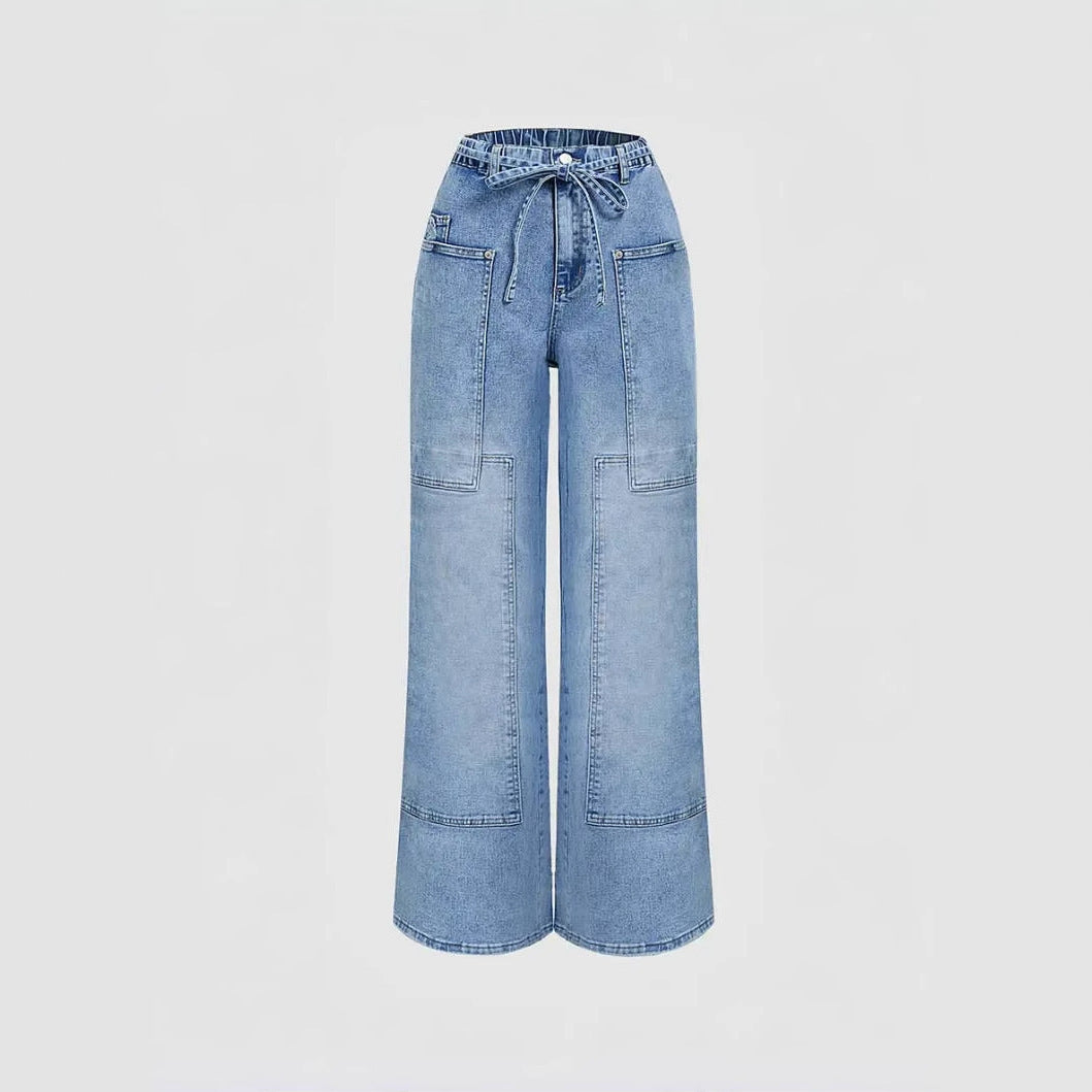 Vintage Blue Wide Pocket Jeans
