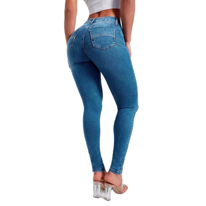 Stretch Luxe Hip-Hugging Jeans