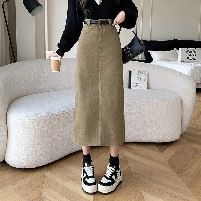 Vintage Style A-Line Sheath Skirt