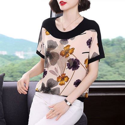 Women's Short-sleeved T-shirt Loose Slimming Top  Short sleeve t-shirts Sculptify™