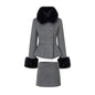 Chic Tweed Two-Piece Set For Socialites Sweet Defined-Waistline Design In The Style For Rich-Daughter Style Looks - Sculptify™