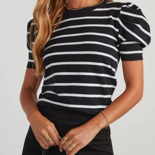 Womens Summer Casual Short-Sleeve Knitted Top  Short sleeve t-shirts Sculptify™
