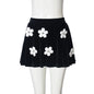 Fashion-Forward 3D Floral Fitted Skirt